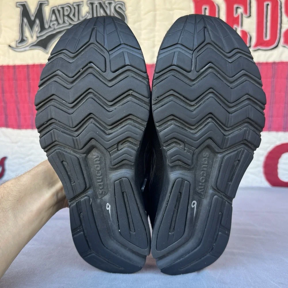 Size 9 - Saucony Ride 13 Womens Shoes Triple Black Running Sneaker Gym S10579-60